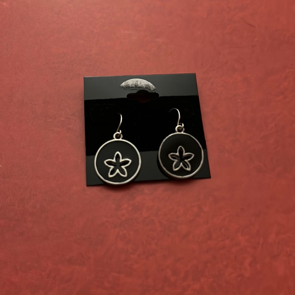 Black star Earrings